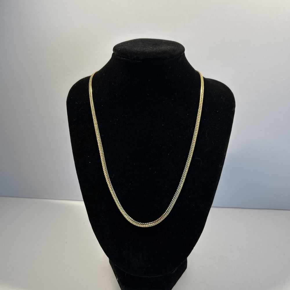 american showcase necklace Gold Tone Snake Vintage 18in